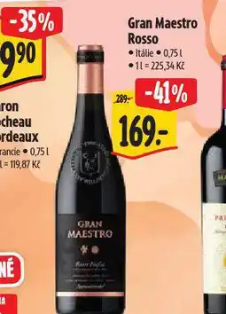 Albert Gran maestro rosso nabídka