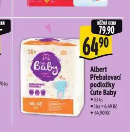 Albert Přebalovací podložky cute baby nabídka
