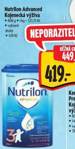 Albert Nutrilon kojenecká výživa nabídka