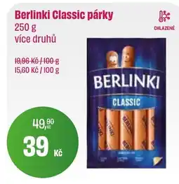 BonVeno Berlinki Classic párky nabídka