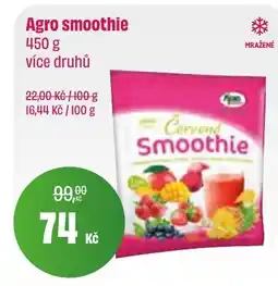 BonVeno Agro smoothie nabídka