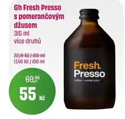 BonVeno Gh Fresh Presso s pomerančovým džusem nabídka