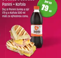 BonVeno Panini + Kofola nabídka