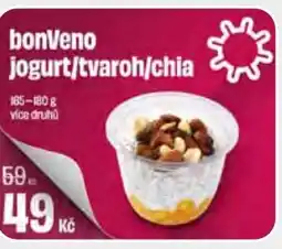 BonVeno BonVeno jogurt/tvaroh/chia nabídka
