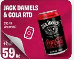 BonVeno JACK DANIEL'S & Cola RTD nabídka