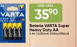Hruška Baterie VARTA Super Heavy Duty AA nabídka