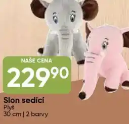 Hruška Slon sedící Plyš nabídka