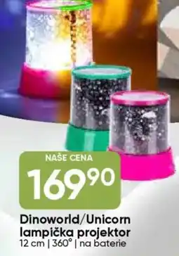 Hruška Dinoworld/Unicorn lampička projektor nabídka