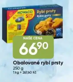 Hruška Nowaco Obalované rybí prsty nabídka