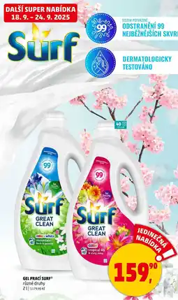 Penny Market GEL PRACÍ SURF různé druhy, 2 l nabídka