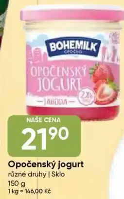 Hruška BOHEMILK Opočenský jogurt nabídka