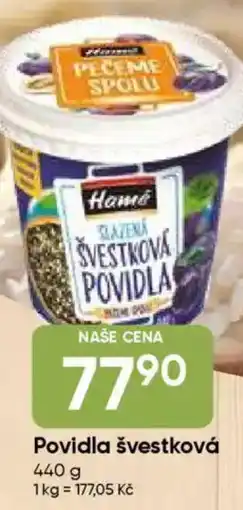 Hruška Povidla švestková nabídka