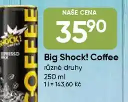 Hruška Big Shock! Coffee nabídka