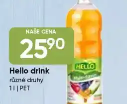 Hruška Hello drink nabídka