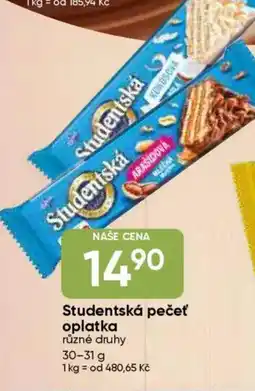 Hruška Studentská pečeť oplatka nabídka