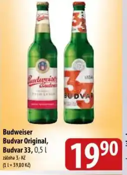 Bala Budweiser Budvar Original, Budvar 33 nabídka