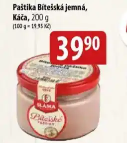 Bala Paštika Bítešská jemná, Káča nabídka