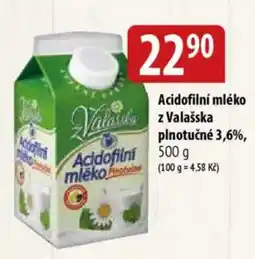 Bala Acidofilní mléko z Valašska plnotučné 3,6% nabídka