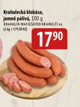 Bala Krahulecká klobása, jemně pálivá nabídka