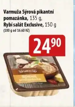 Bala Varmuža Sýrová pikantní pomazánka nabídka