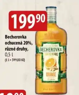 Bala Becherovka ochucená 20% nabídka