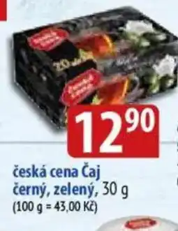 Bala Česká cena Čaj černý, zelený nabídka