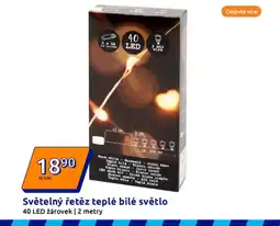 Action Světelný řetěz teplé bílé světlo nabídka