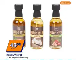 Action Kávový sirup nabídka