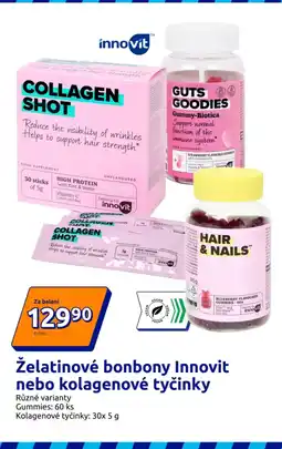 Action Želatinové bonbony Innovit nebo kolagenové tyčinky nabídka