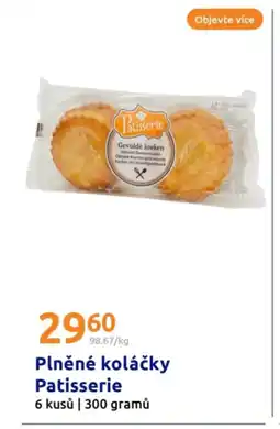 Action Plněné koláčky Patisserie nabídka