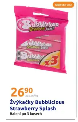 Action Žvýkačky Bubblicious Strawberry Splash nabídka