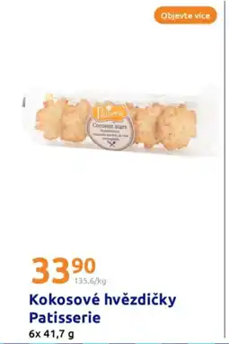 Action Kokosové hvězdičky Patisserie nabídka