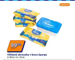 Action Vlhčené ubrousky v boxu Spargo nabídka