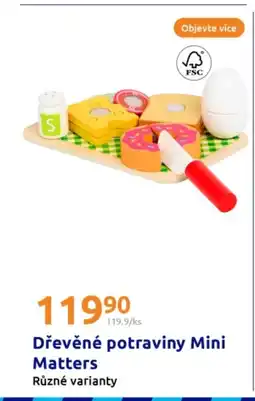 Action Dřevěné potraviny Mini Matters nabídka