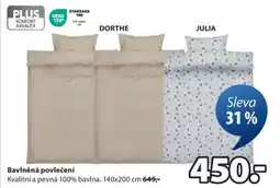 JYSK BAVLNĚNÁ POVLEČENÍ nabídka