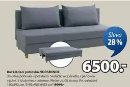 JYSK ROZKLÁDACÍ POHOVKA NORSMINDE nabídka