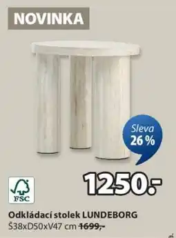 JYSK Odkládací stolek LUNDEBORG nabídka