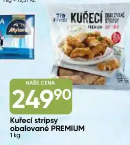 Hruška Kuřecí stripsy obalované PREMIUM nabídka