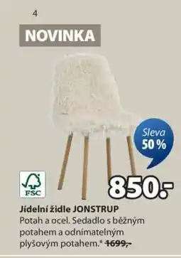 JYSK JÍDELNÍ ŽIDLE JONSTRUP nabídka