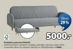JYSK ROZKLÁDACÍ POHOVKA PARADIS nabídka