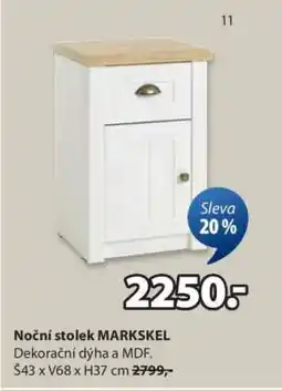 JYSK NOČNÍ STOLEK MARKSKEL nabídka