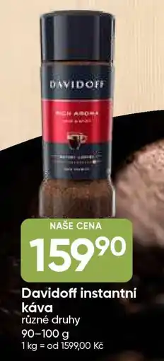 Hruška Davidoff instantní káva nabídka
