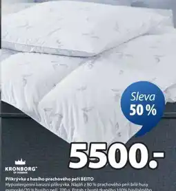 JYSK Přikrývka z husího prachového peří BEITO nabídka