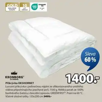 JYSK Přikrývka OKSHORNET nabídka