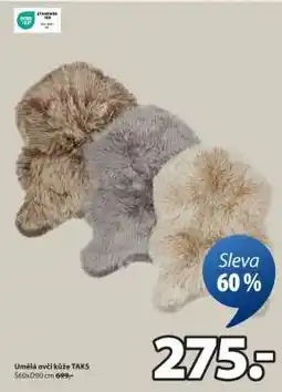 JYSK UMĚLÁ OVČÍ KŮŽE TAKS nabídka