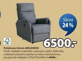JYSK POLOHOVACÍ KŘESLO ABILDSKOV nabídka