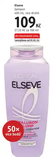 dm drogerie Elseve šampon nabídka