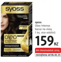 dm drogerie Syoss Oleo Intense barva na vlasy nabídka