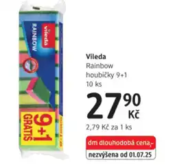 dm drogerie Vileda Rainbow houbičky 9+1 nabídka