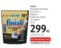 dm drogerie Finish Powerball Ultimate Plus All in 1 Regular kapsle do myčky na nádobí nabídka